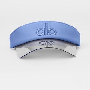 ALO Yoga Blue and Silver Visor Hat